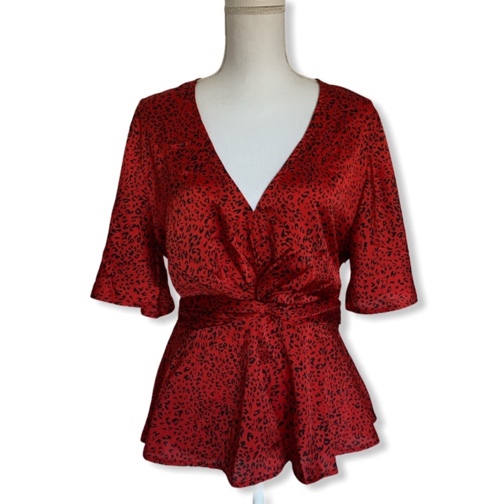 Bishop + Young Satin Front Twist Karlie Top